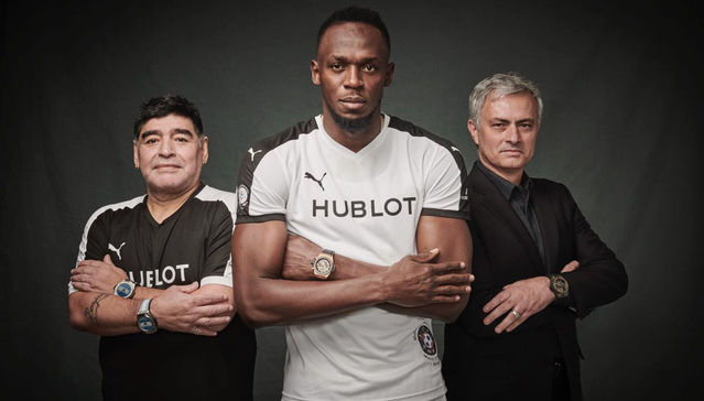 Former Olympic sprinter Usain Bolt with another club after Mamelodi Sundowns training stint